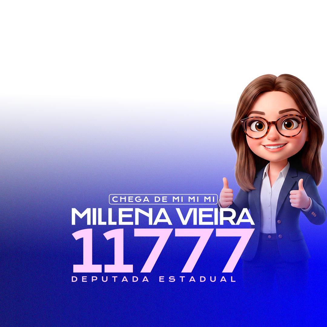 Arte oficial da campanha Millena Vieira 11777